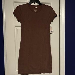 Kohl's Chocolate Brown Short Sleeve Dress
